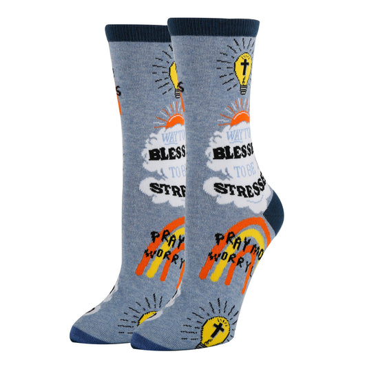 Too Blessed | Women's Funny Novelty Crew Socks