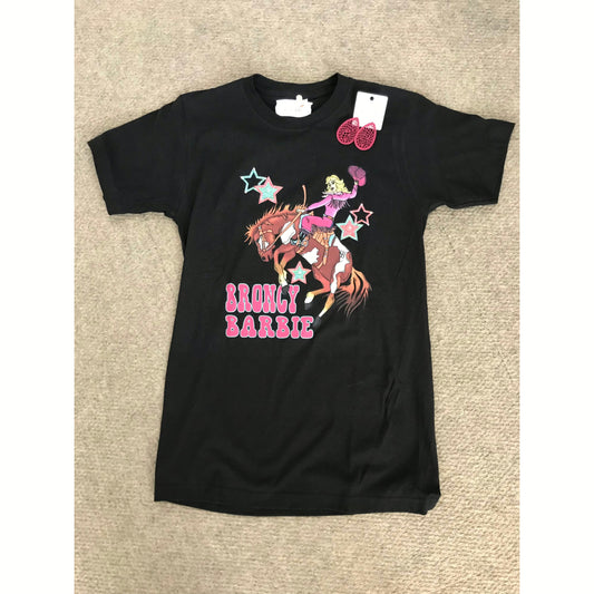 X BRONCY BARBIE TEE in BLACK MEDIUM