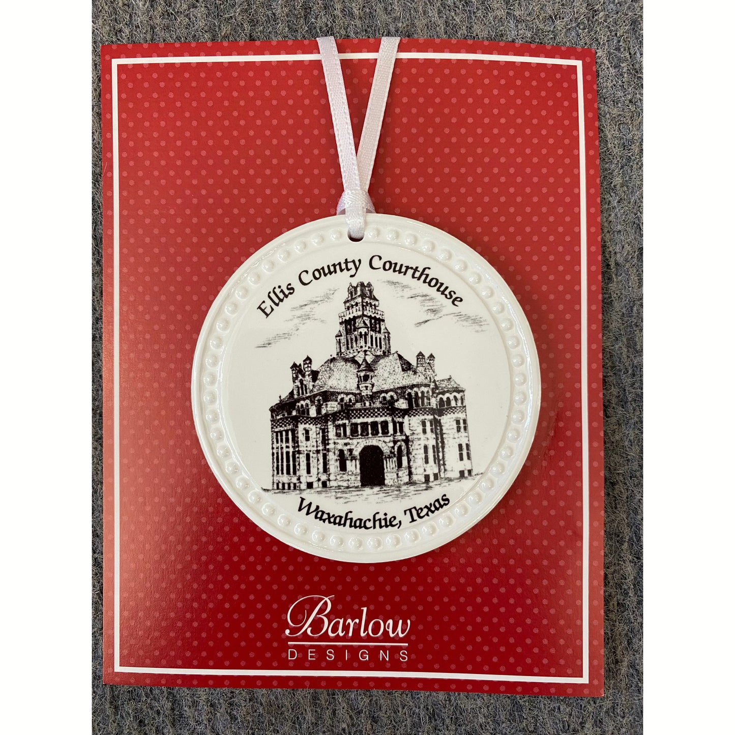 Ellis County Courthouse, Waxahachie, Texas Christmas Ornament