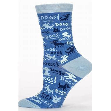 B01 SOCKS 464 DOGS women's crew